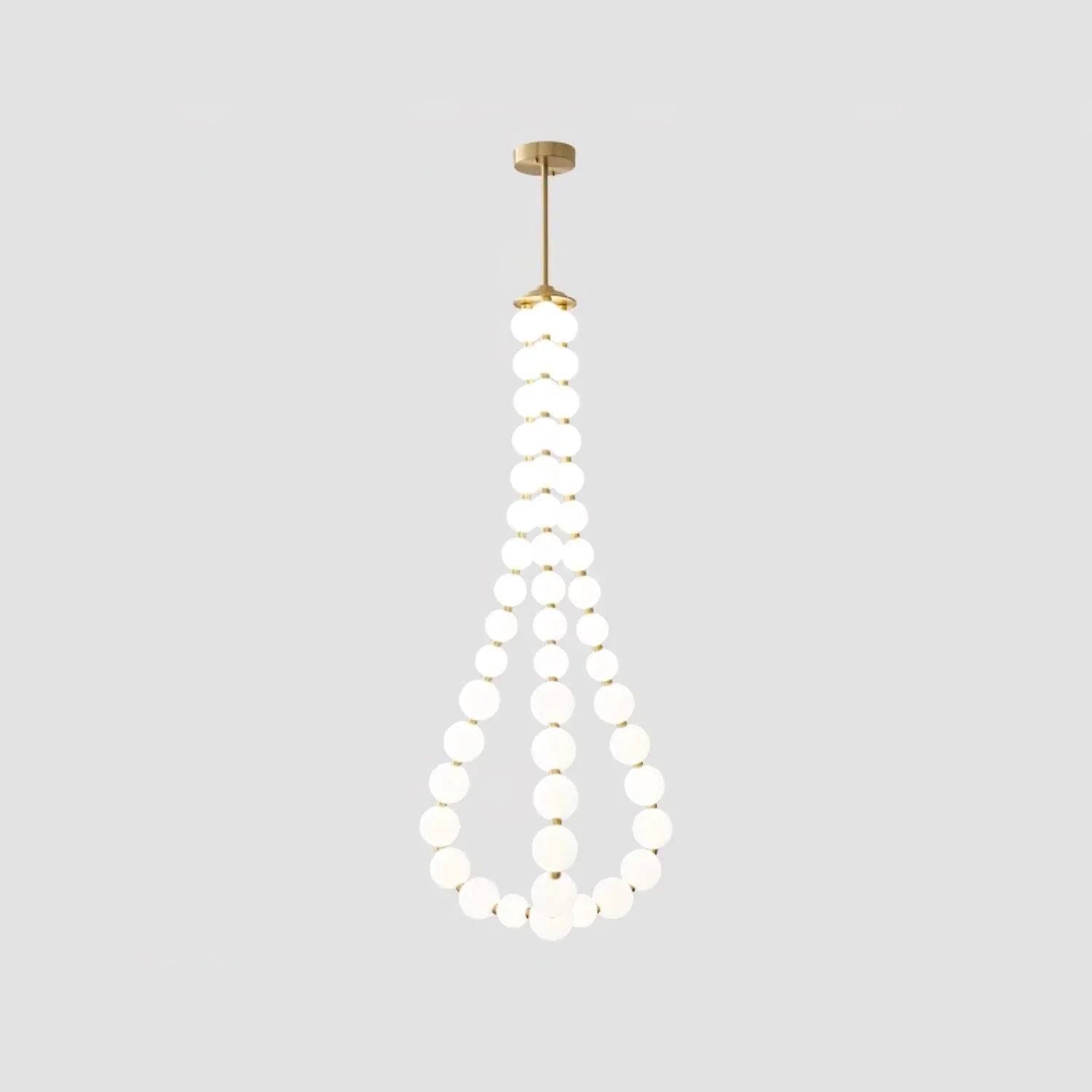 Acrylic Pearl Necklace Chandelier - YhLamps