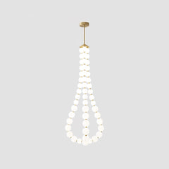 Acrylic Pearl Necklace Chandelier - YhLamps