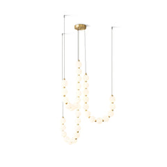 Acrylic Pearl Necklace Chandelier - YhLamps