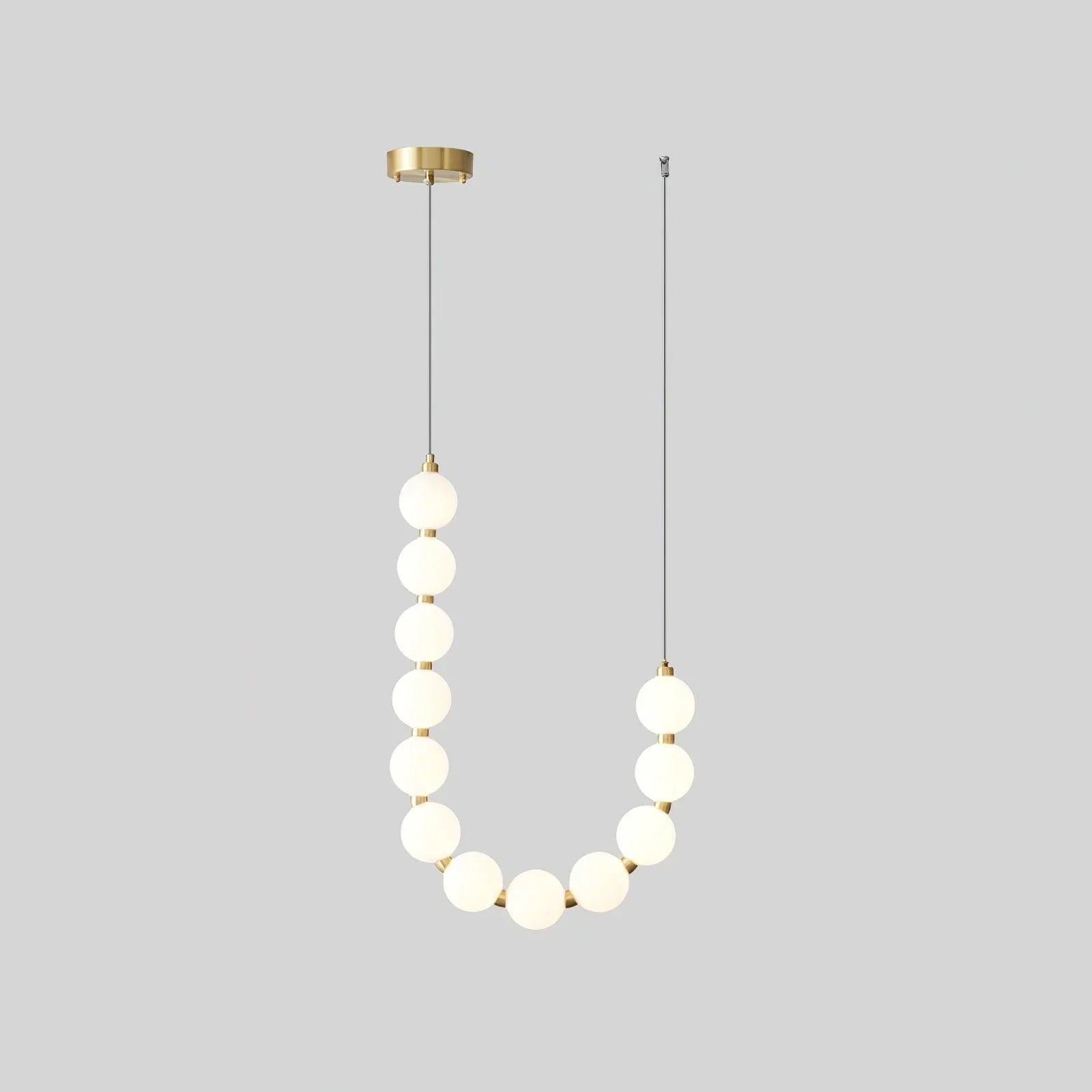 Acrylic Pearl Necklace Chandelier - YhLamps