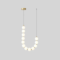 Acrylic Pearl Necklace Chandelier - YhLamps