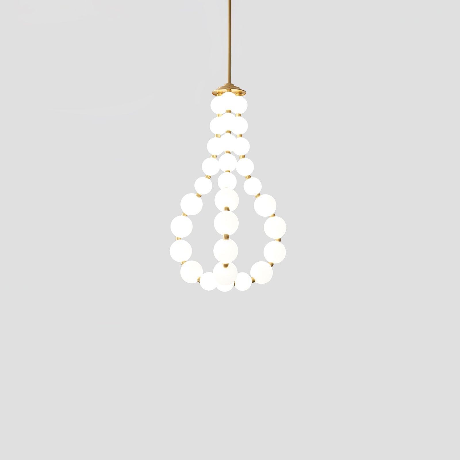 Acrylic Pearl Necklace Chandelier - YhLamps