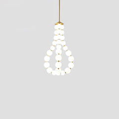 Acrylic Pearl Necklace Chandelier - YhLamps
