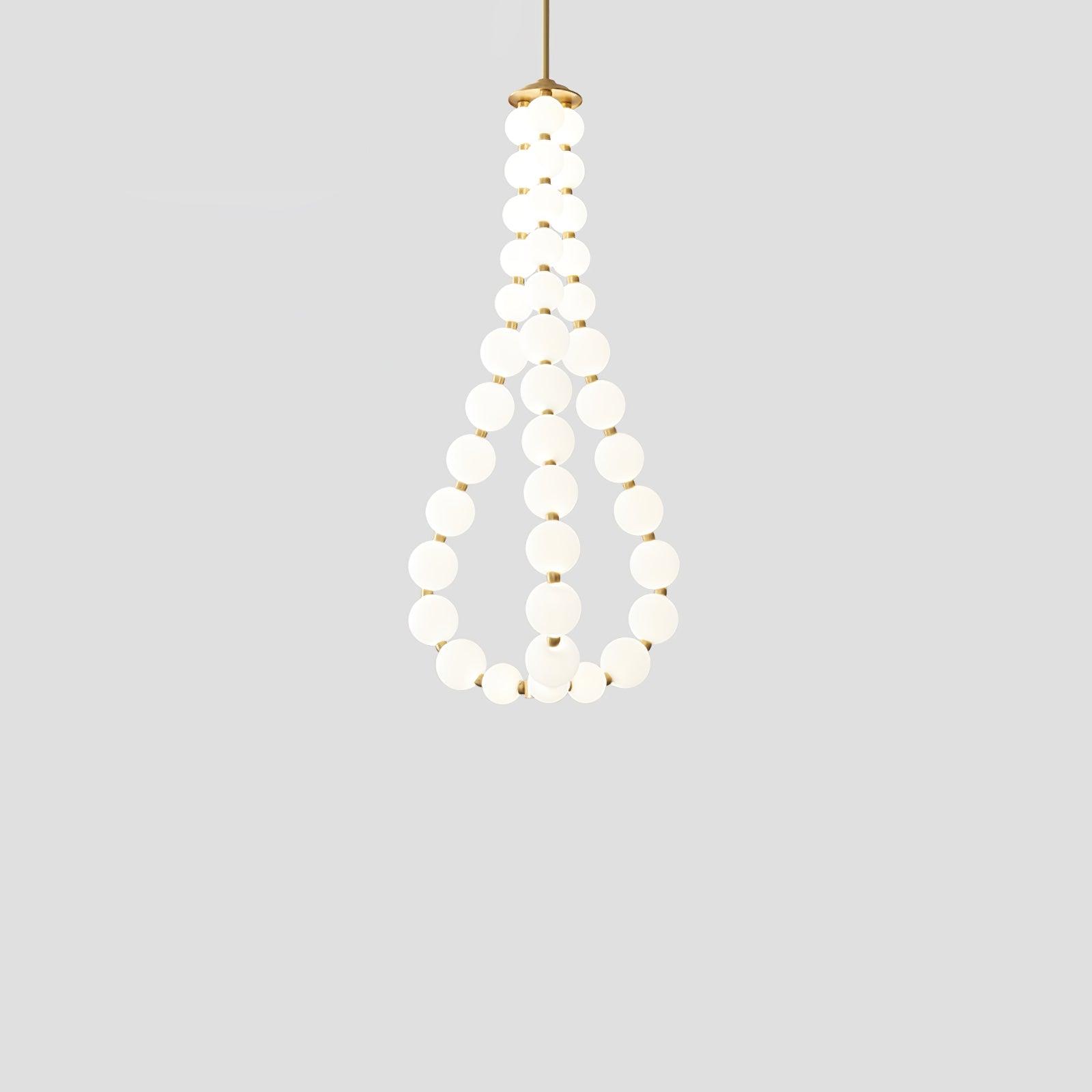 Acrylic Pearl Necklace Chandelier - YhLamps