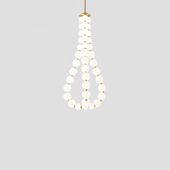 Acrylic Pearl Necklace Chandelier - YhLamps