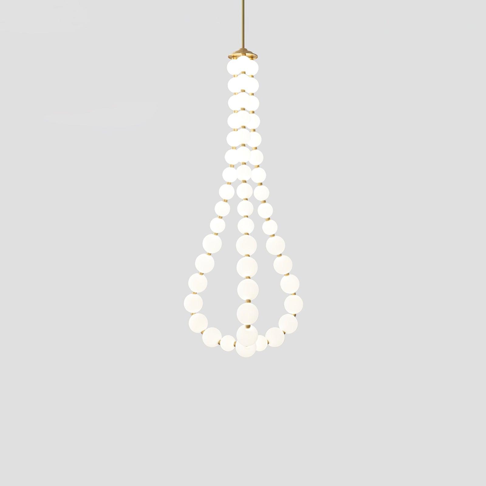 Acrylic Pearl Necklace Chandelier - YhLamps