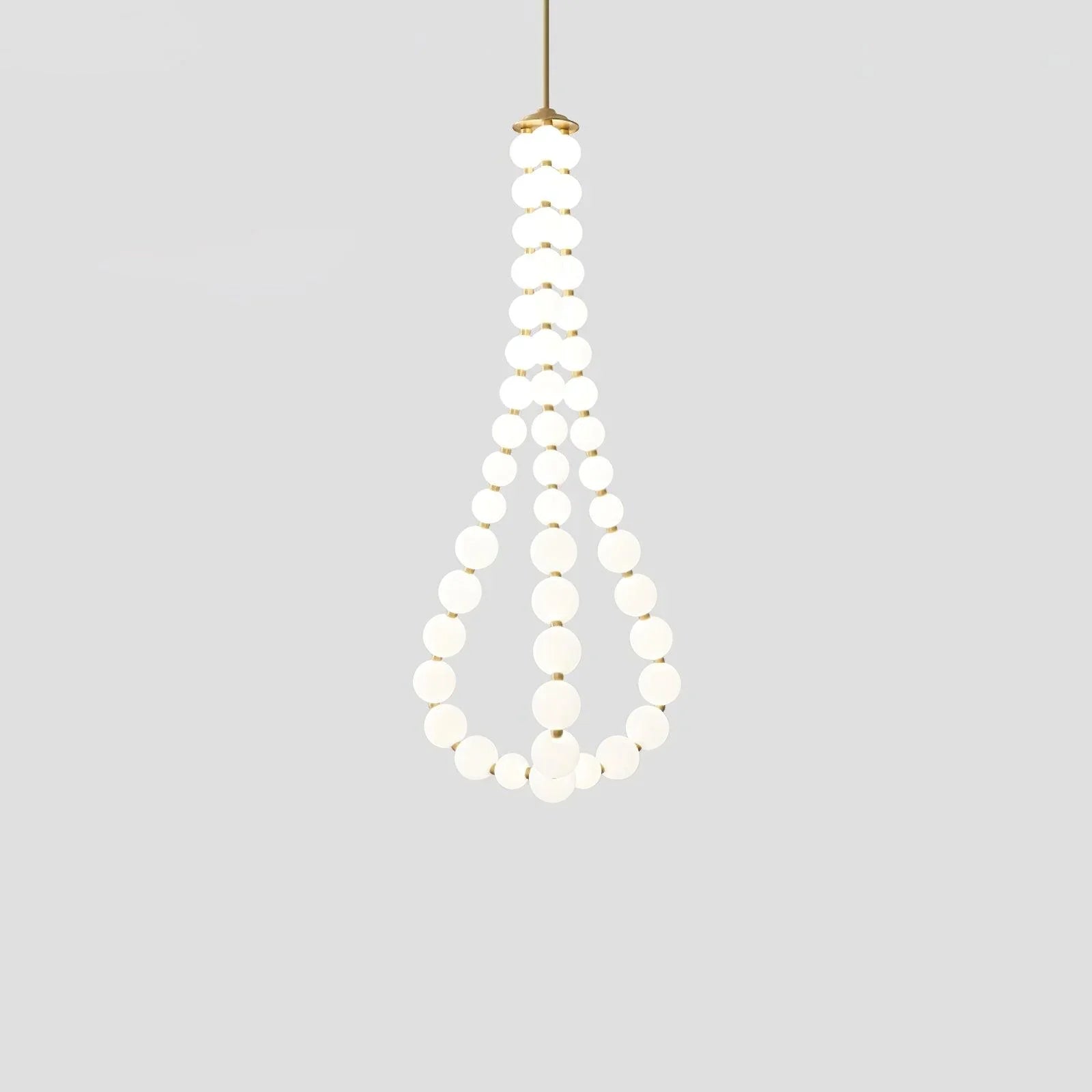 Acrylic Pearl Necklace Chandelier - YhLamps
