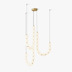 Acrylic Pearl Necklace Chandelier - YhLamps