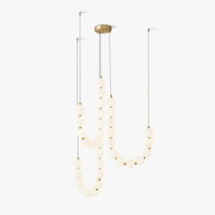 Acrylic Pearl Necklace Chandelier - YhLamps