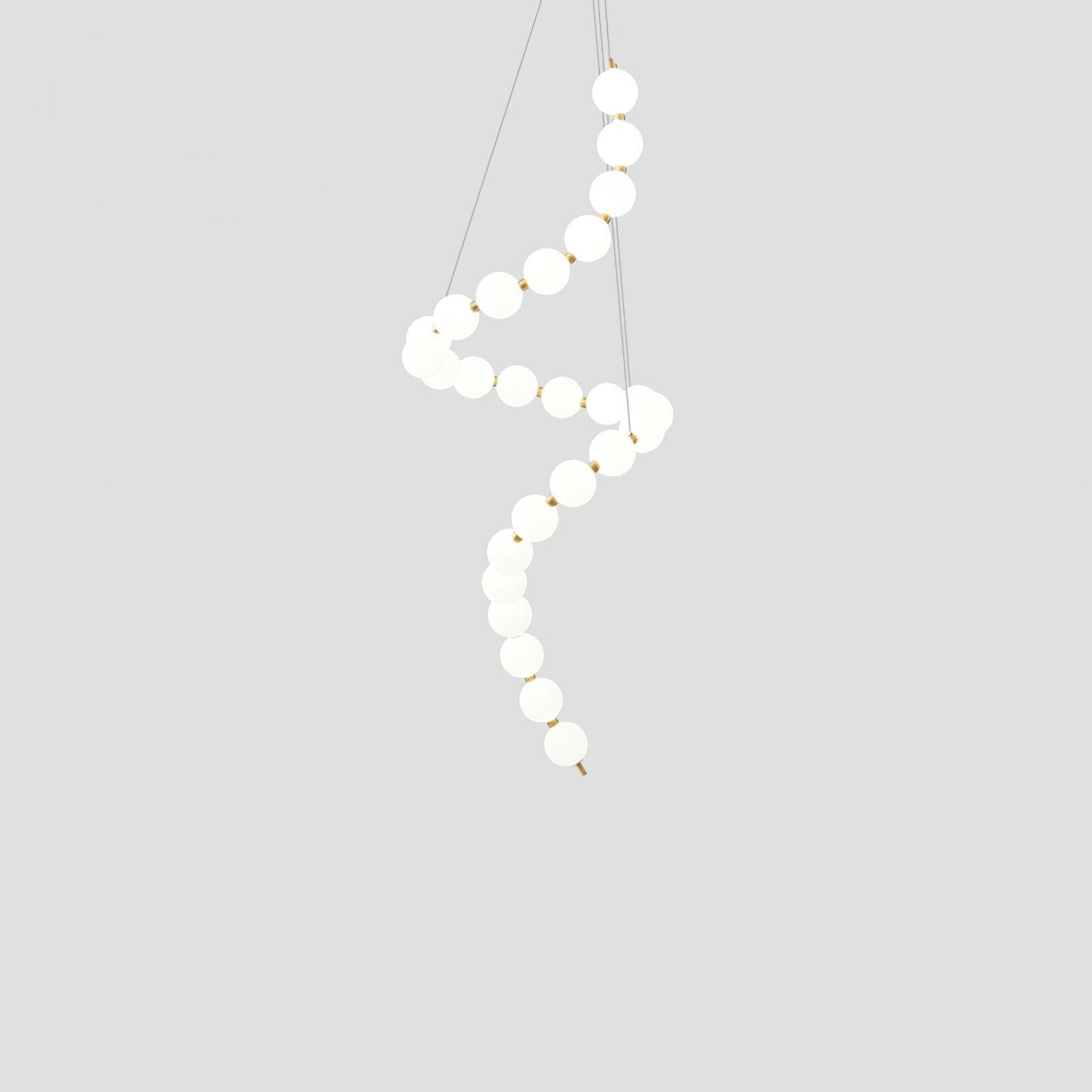 Acrylic Pearl Necklace Chandelier - YhLamps