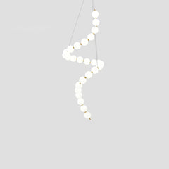 Acrylic Pearl Necklace Chandelier - YhLamps
