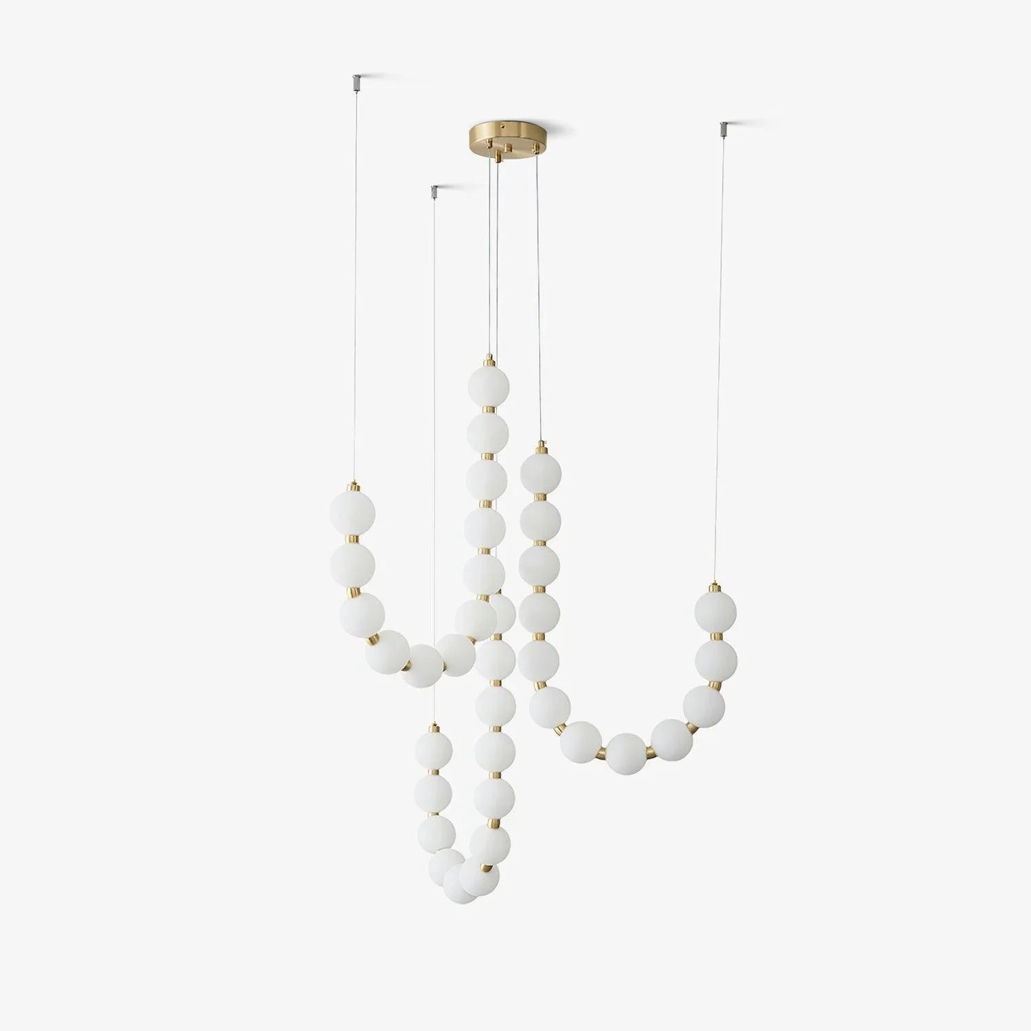 Acrylic Pearl Necklace Chandelier - YhLamps