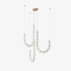 Acrylic Pearl Necklace Chandelier - YhLamps