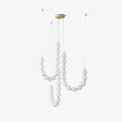 Acrylic Pearl Necklace Chandelier - YhLamps