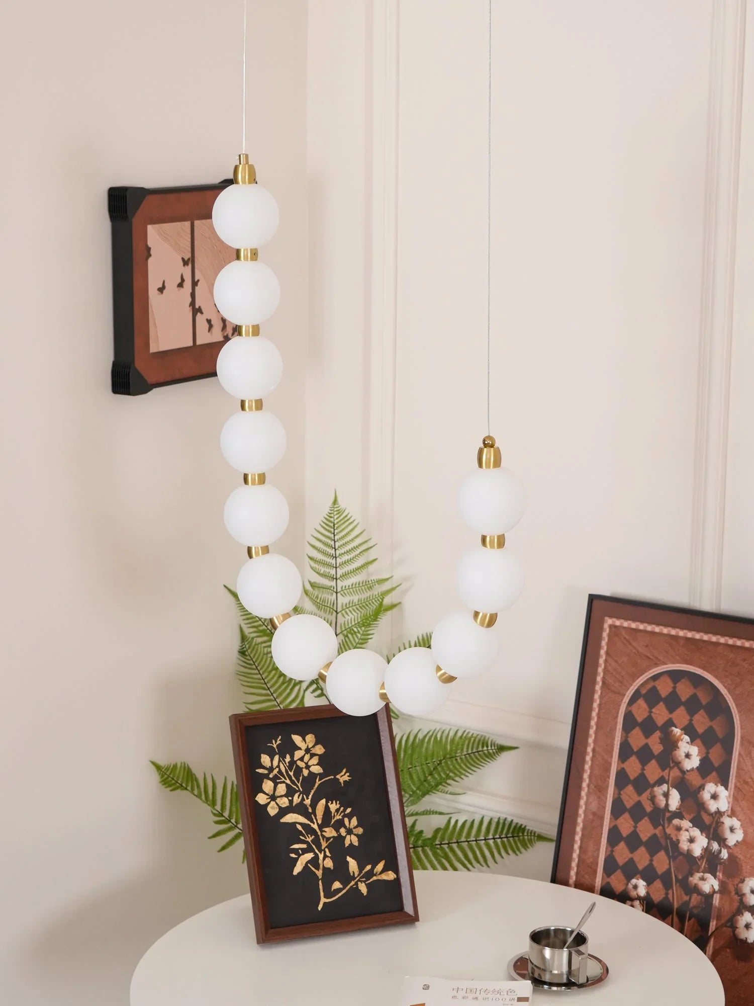 Acrylic Pearl Necklace Chandelier - YhLamps