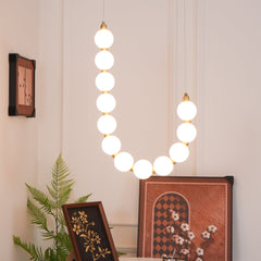 Acrylic Pearl Necklace Chandelier - YhLamps