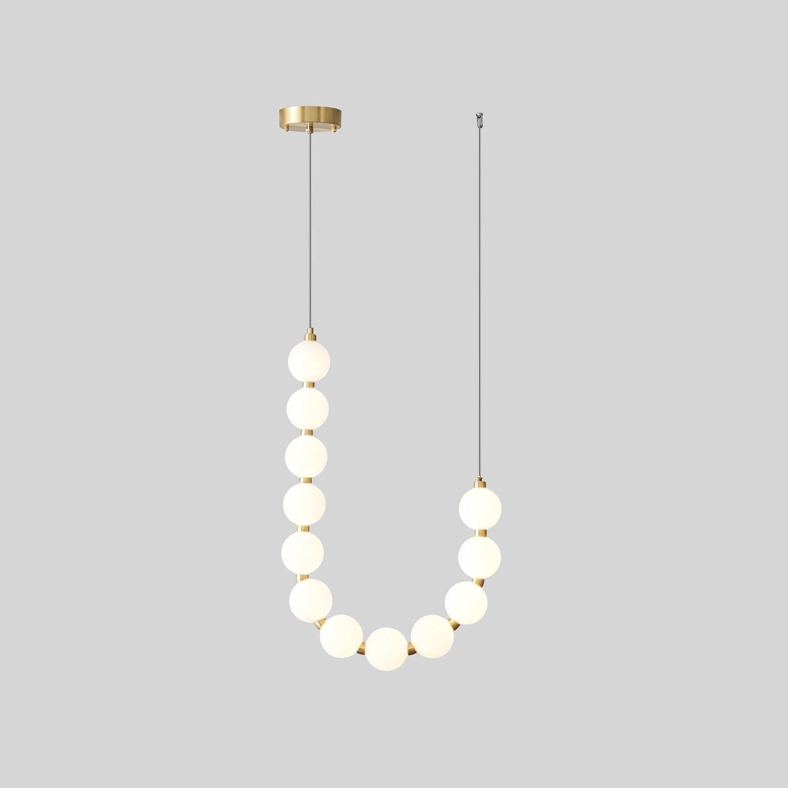Acrylic Pearl Necklace Chandelier - YhLamps