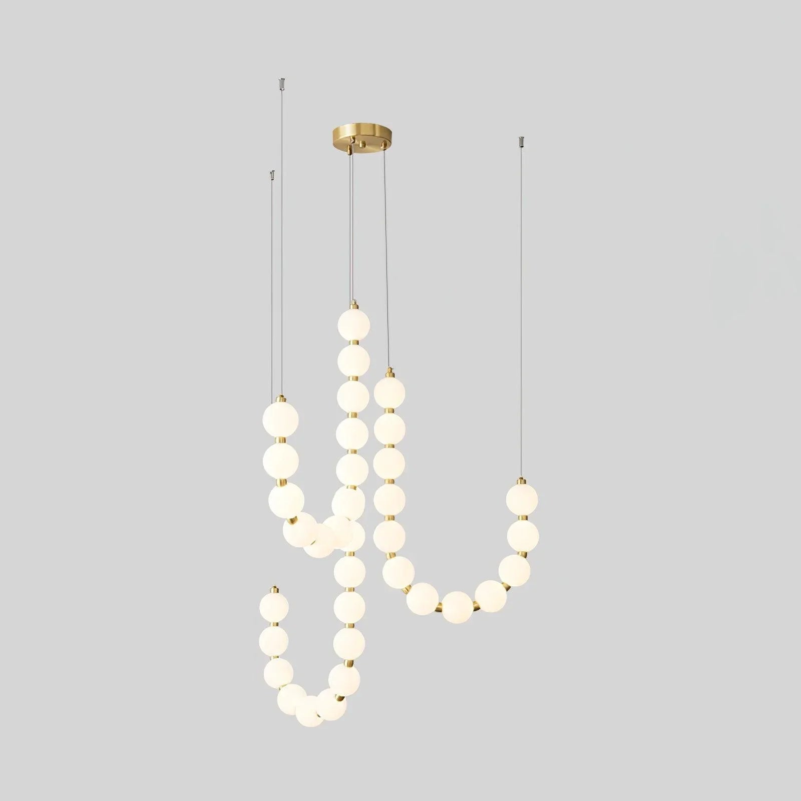 Acrylic Pearl Necklace Chandelier - YhLamps