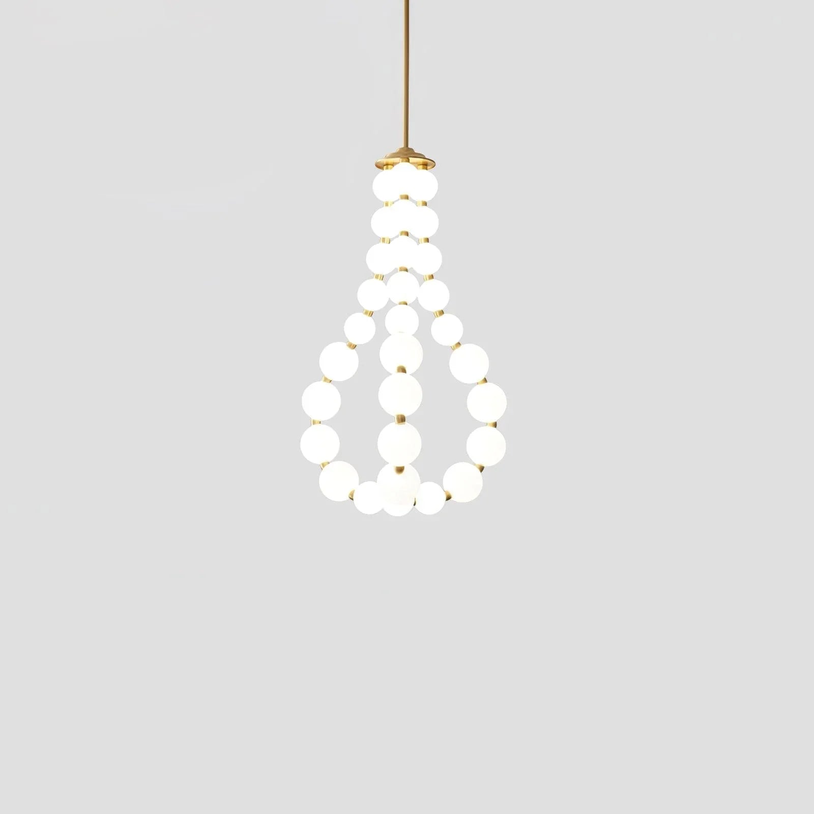 Acrylic Pearl Necklace Chandelier - YhLamps