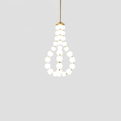 Acrylic Pearl Necklace Chandelier - YhLamps
