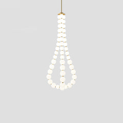 Acrylic Pearl Necklace Chandelier - YhLamps