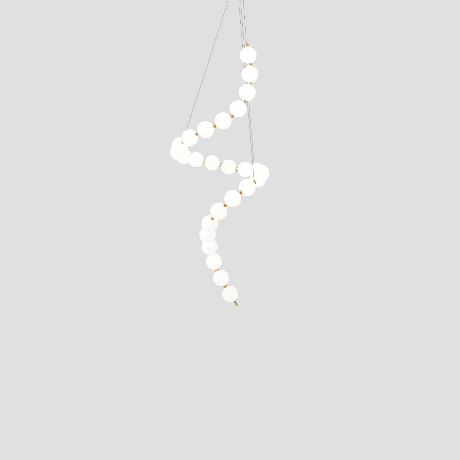 Acrylic Pearl Necklace Chandelier - YhLamps
