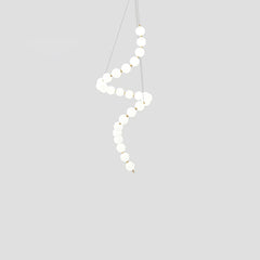 Acrylic Pearl Necklace Chandelier - YhLamps