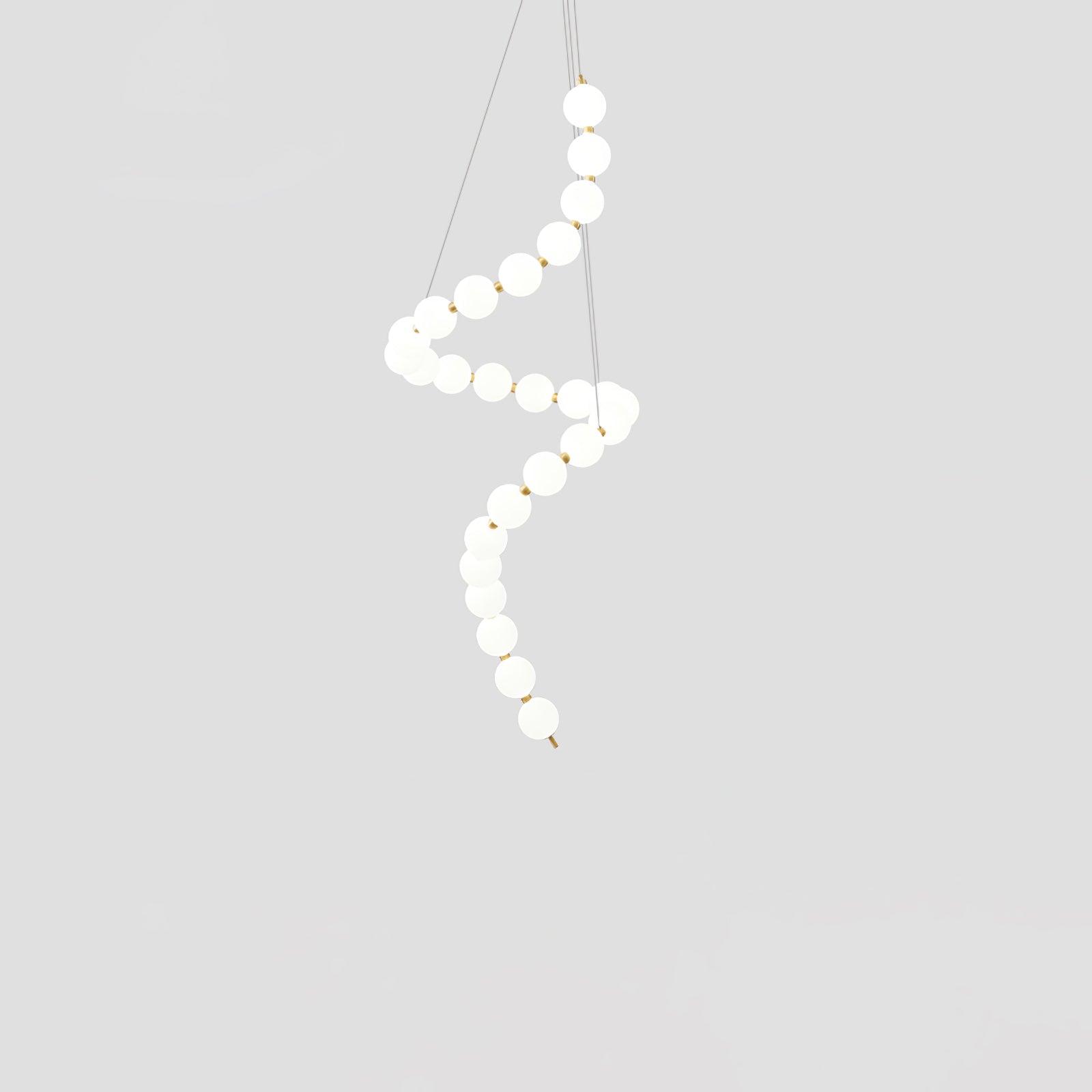 Acrylic Pearl Necklace Chandelier - YhLamps