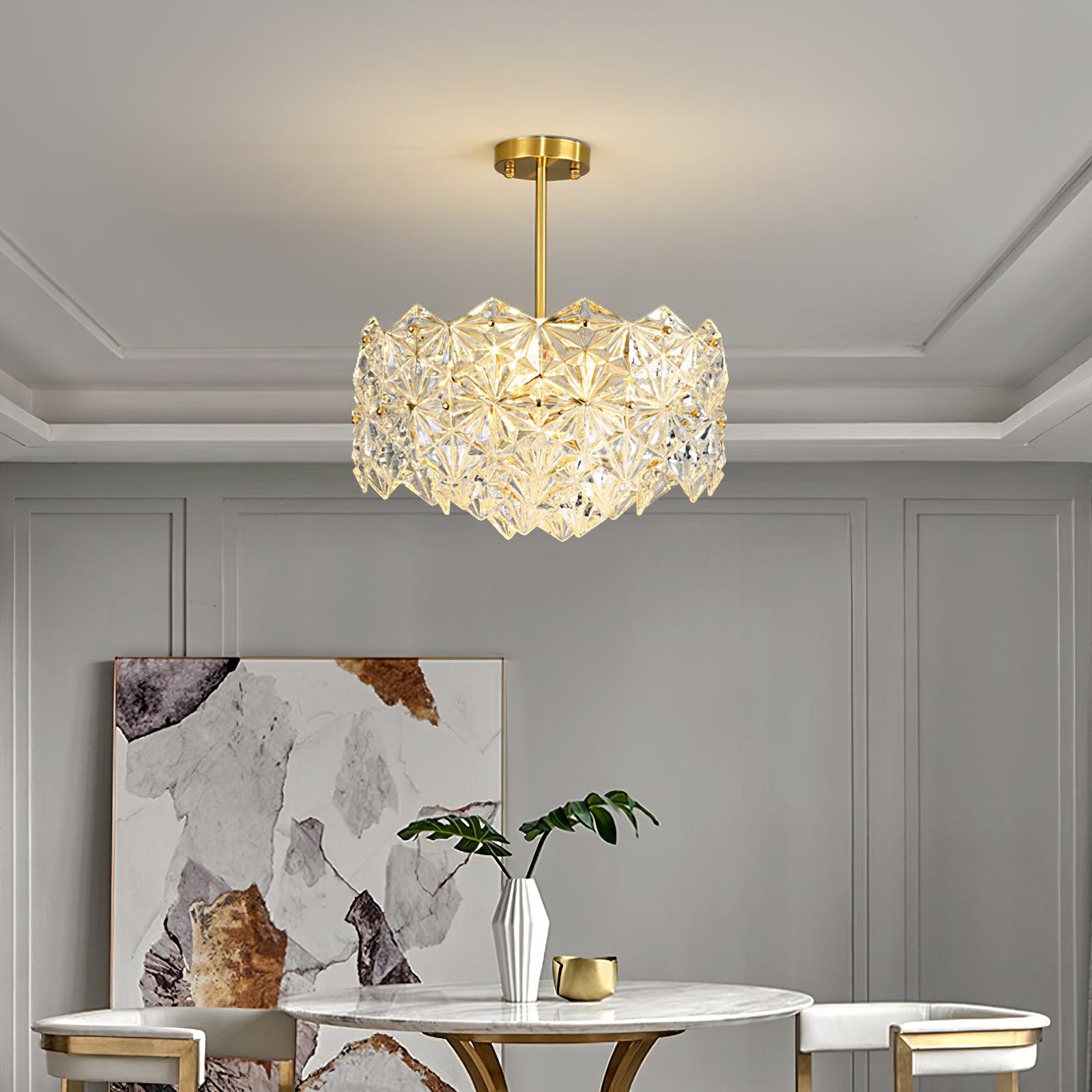 Snowflake Glass Chandelier - YhLamps