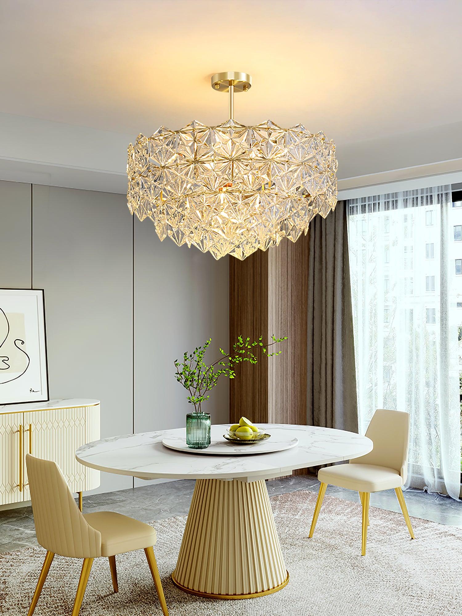 Snowflake Glass Chandelier - YhLamps