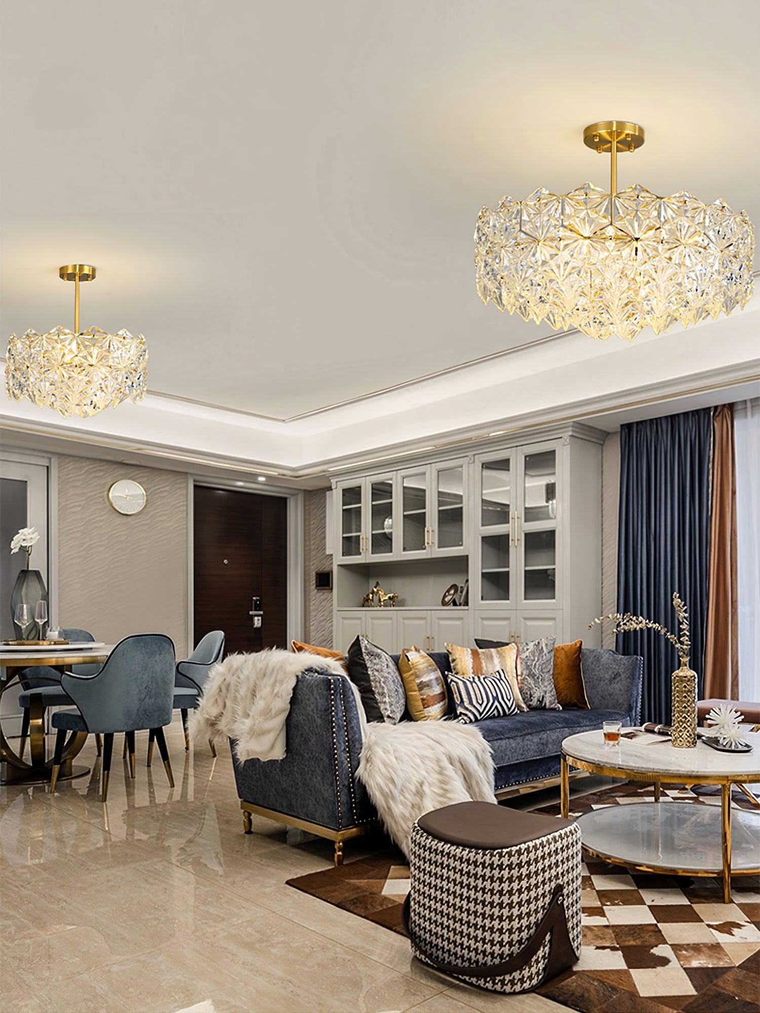 Snowflake Glass Chandelier - YhLamps