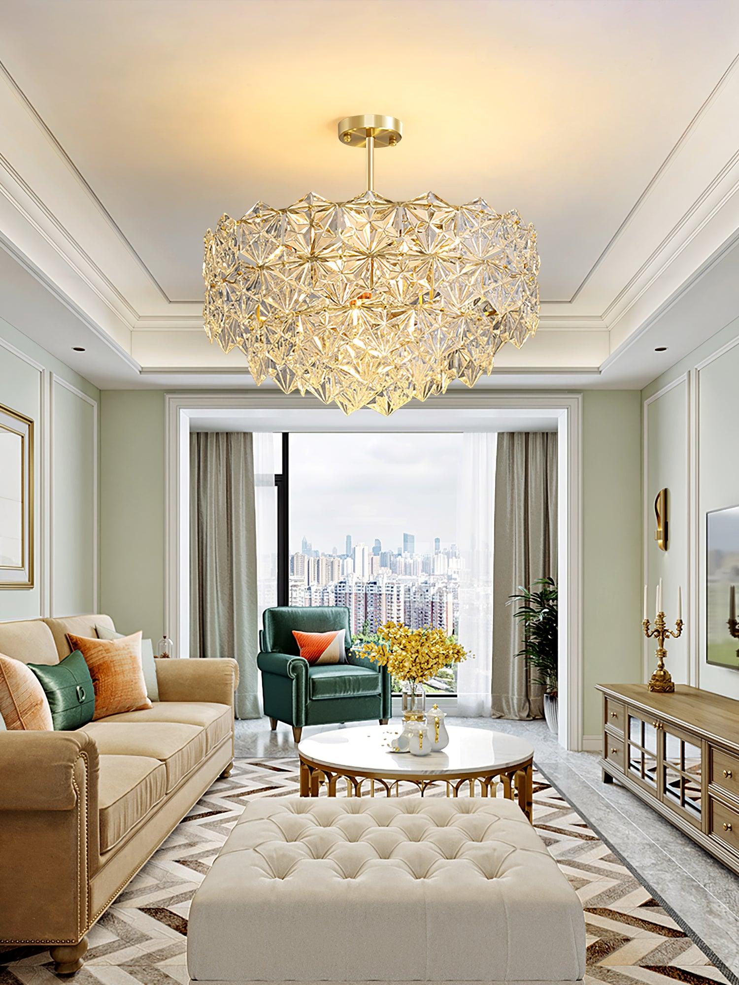 Snowflake Glass Chandelier - YhLamps