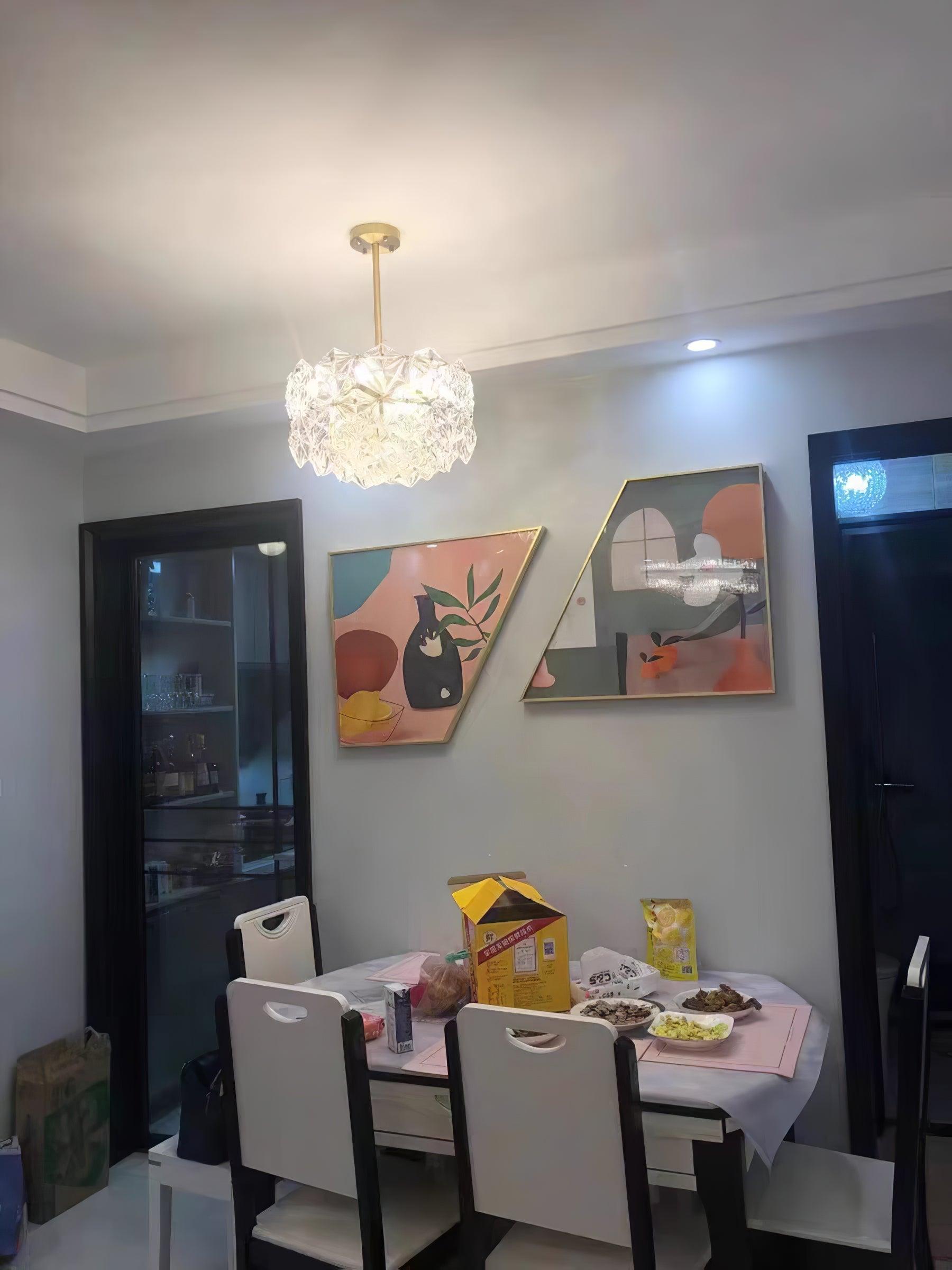 Snowflake Glass Chandelier - YhLamps