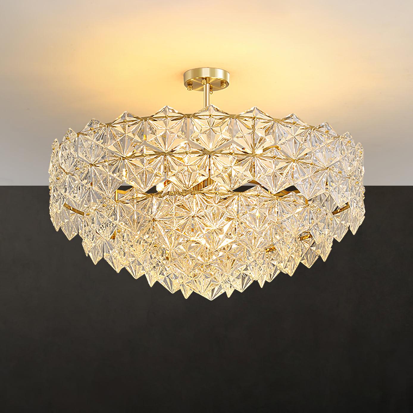 Snowflake Glass Chandelier - YhLamps
