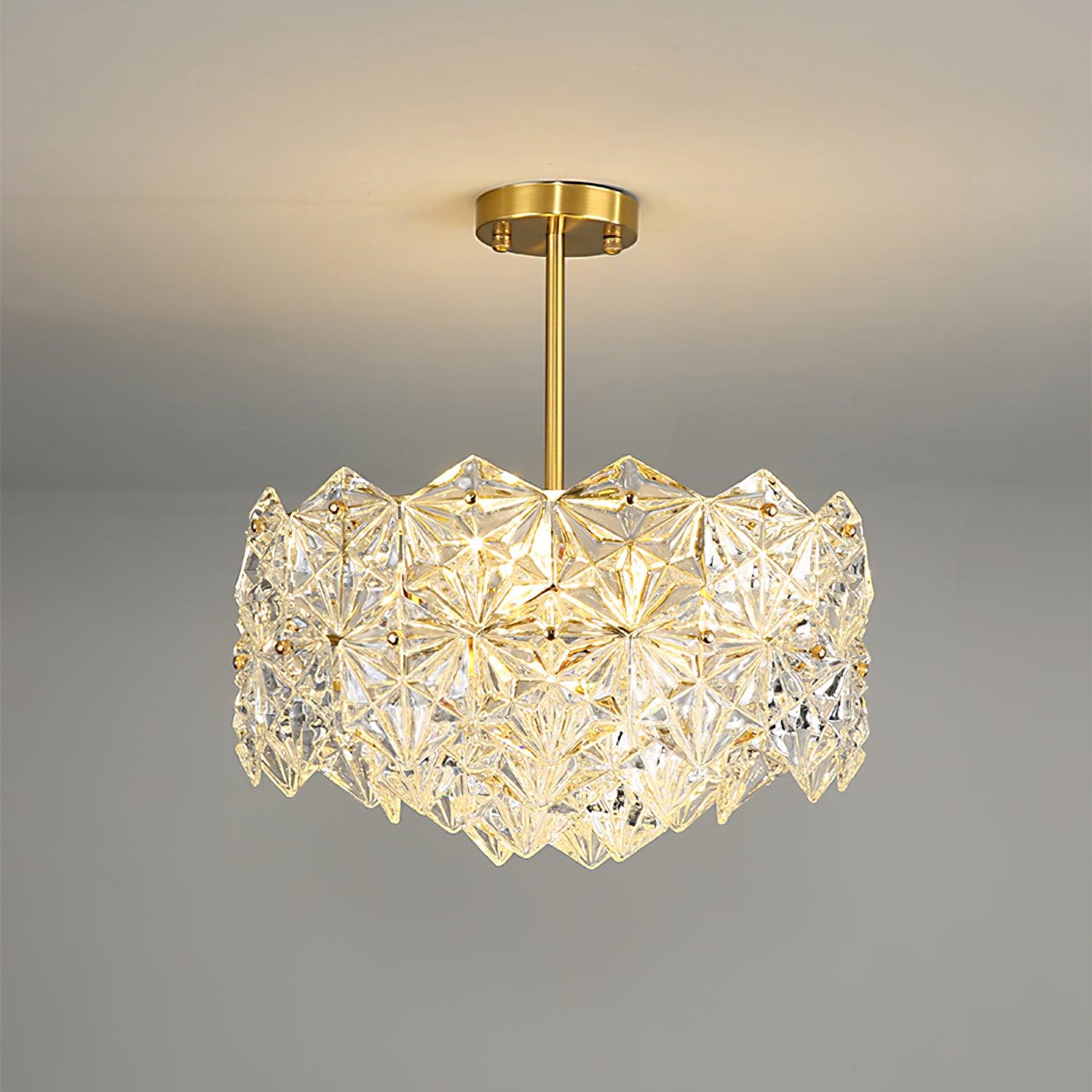Snowflake Glass Chandelier - YhLamps