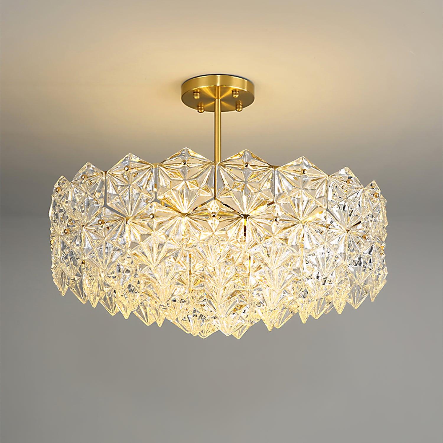 Snowflake Glass Chandelier - YhLamps
