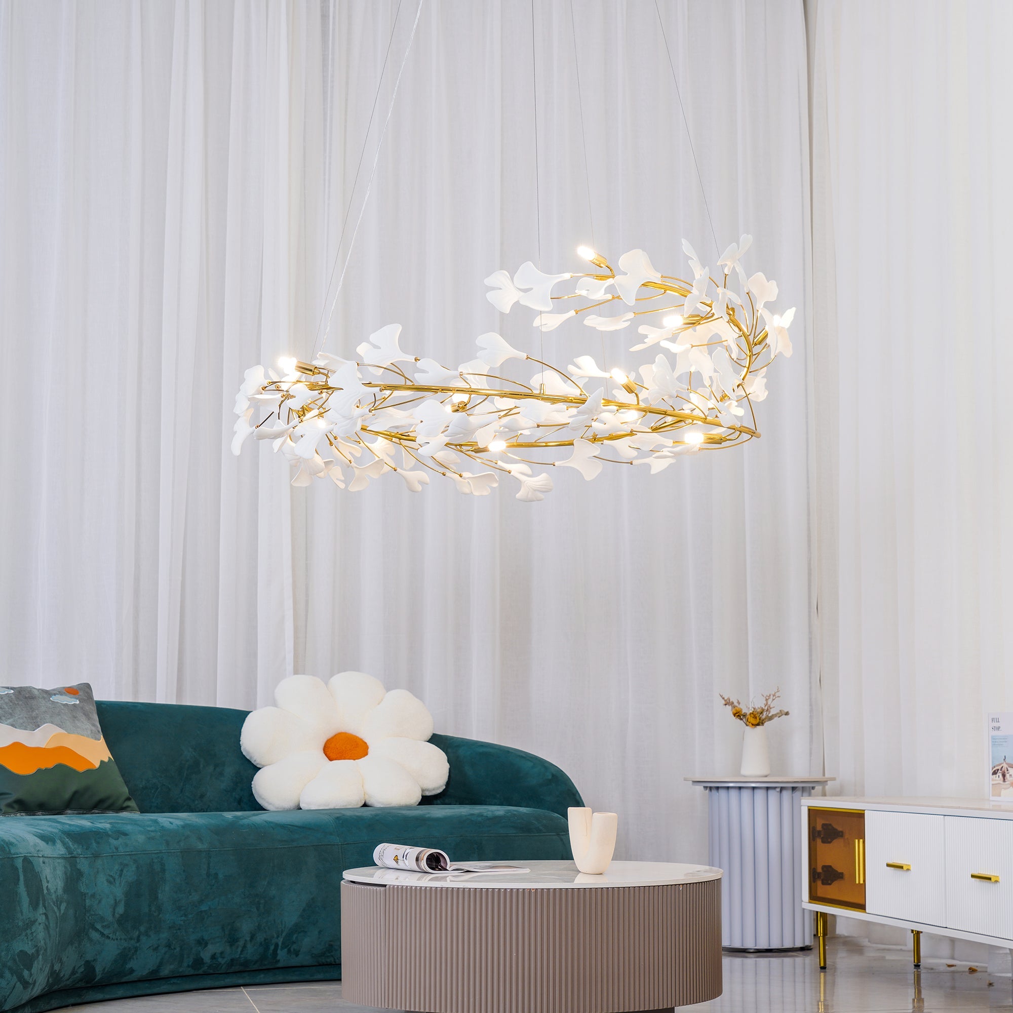 Gingko Chandelier U - YhLamps