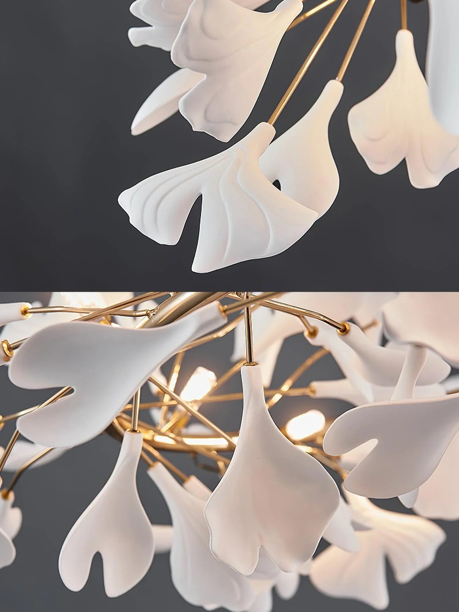 Gingko Chandelier U - YhLamps