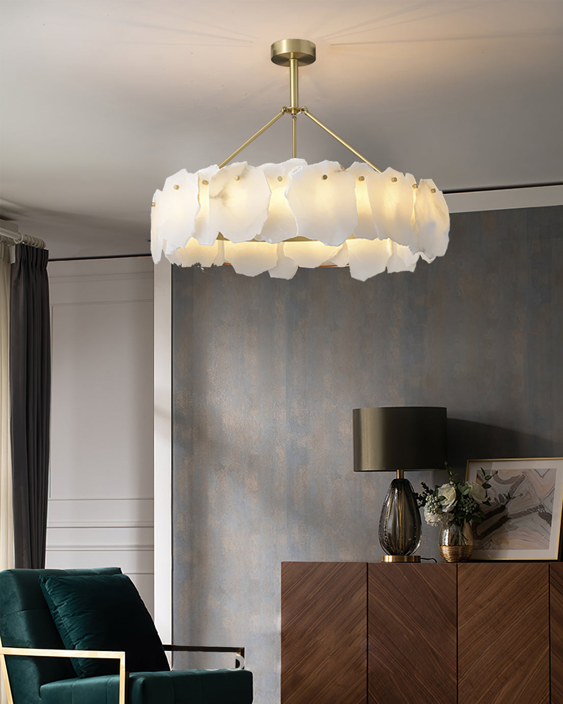 Burton Alabaster Chandelier - YhLamps