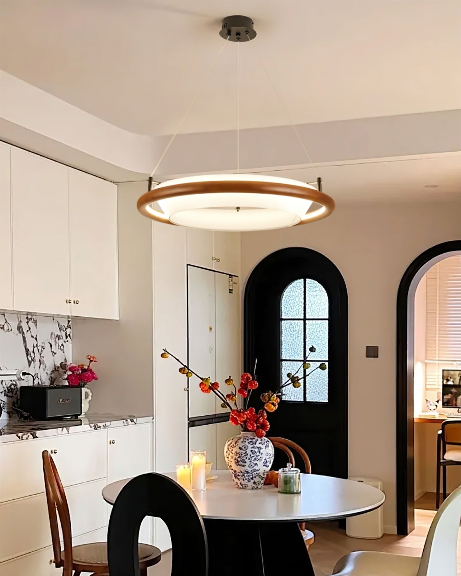 Azria Wood Chandelier - YhLamps