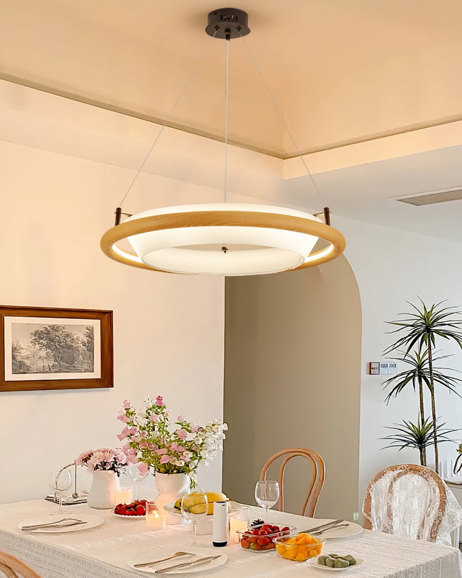 Azria Wood Chandelier - YhLamps