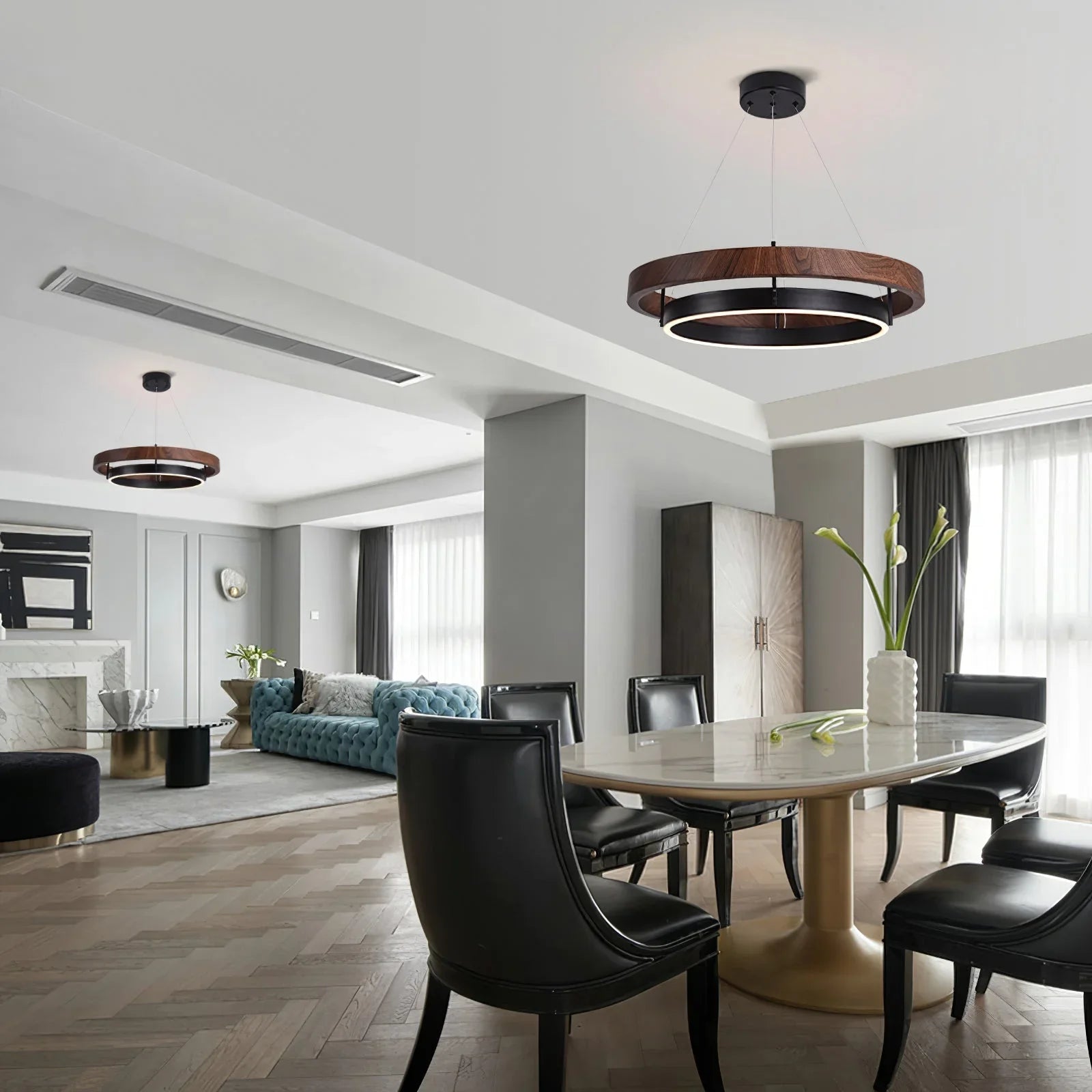 Ring Dunst Chandelier - YhLamps