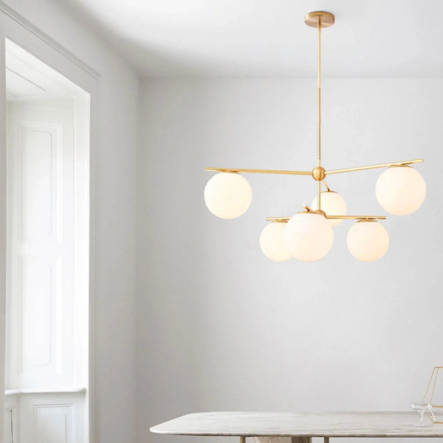 Sphere & Stem Chandelier - YhLamps