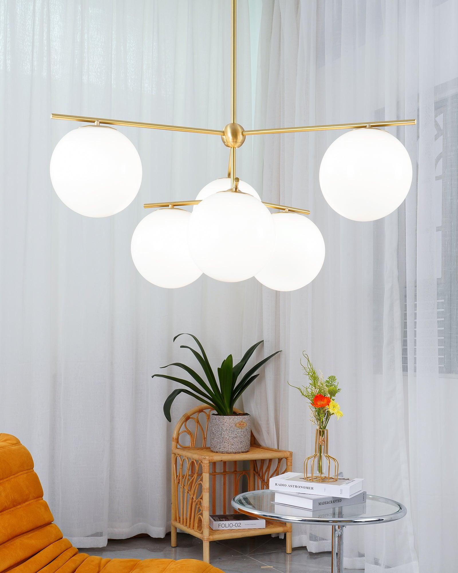 Sphere & Stem Chandelier - YhLamps