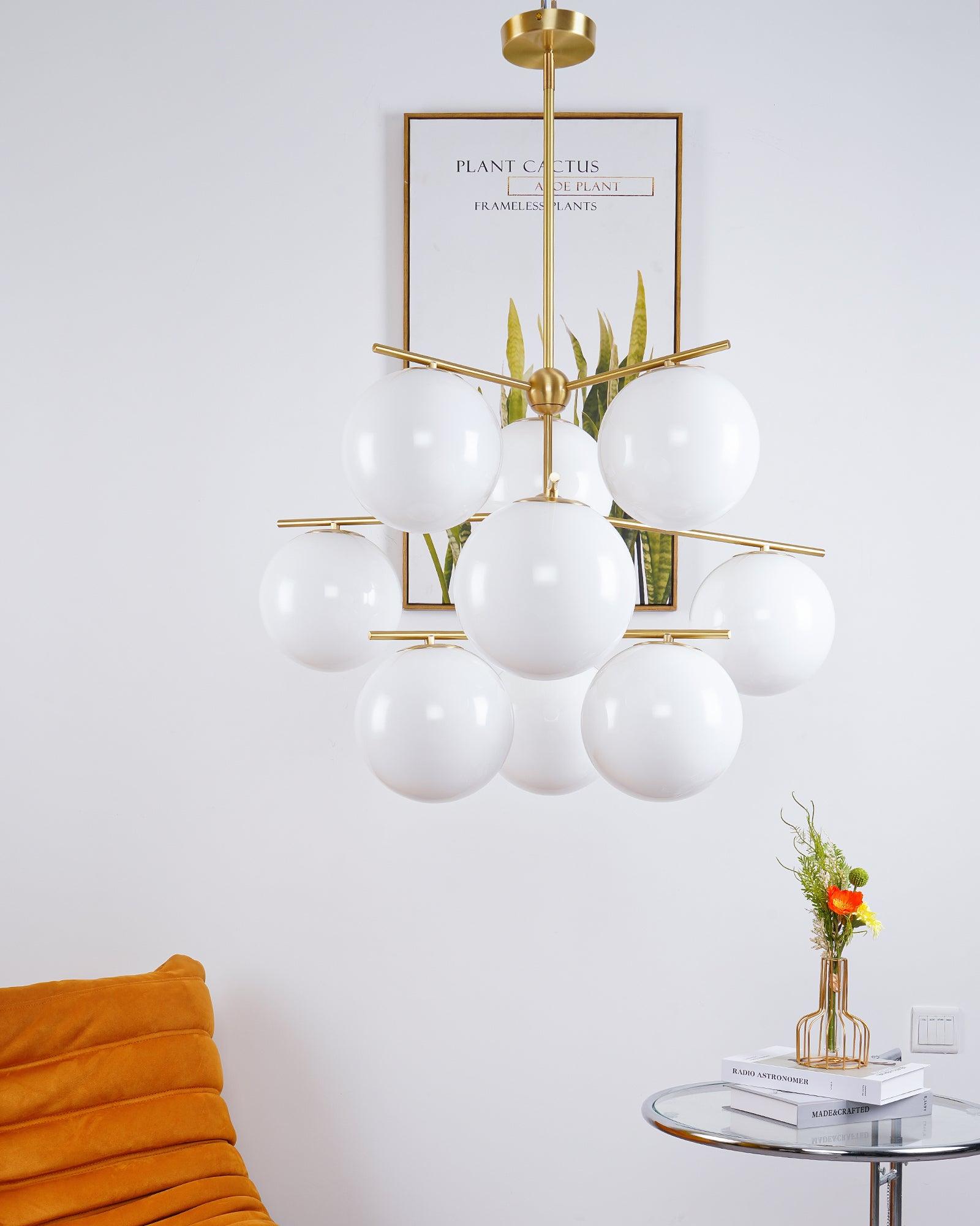 Sphere & Stem Chandelier - YhLamps