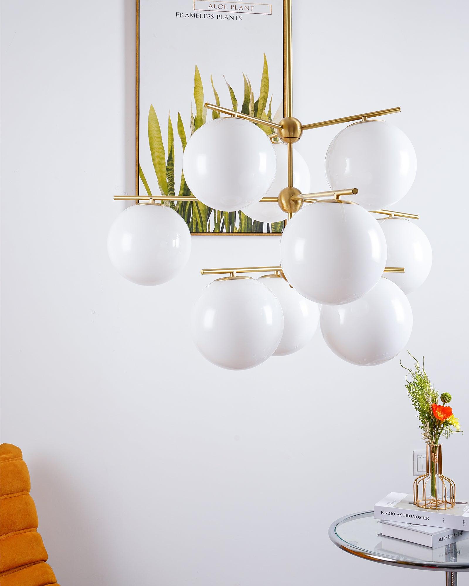Sphere & Stem Chandelier - YhLamps