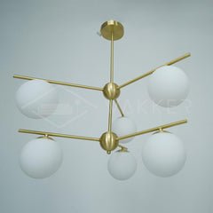 Sphere & Stem Chandelier - YhLamps