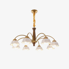 Swedish Modern Brass Chandelier - YhLamps