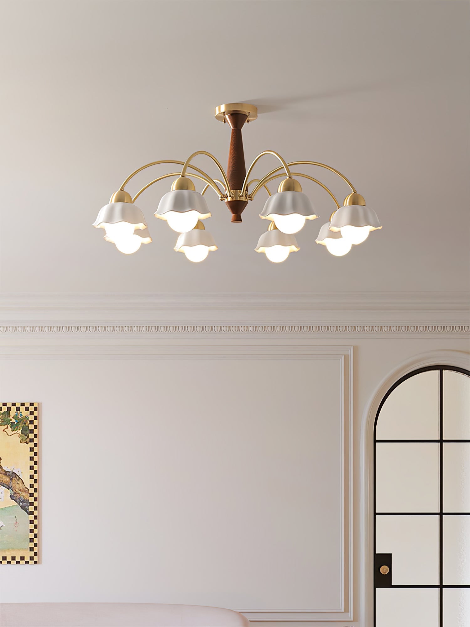 Swedish Modern Brass Chandelier - YhLamps