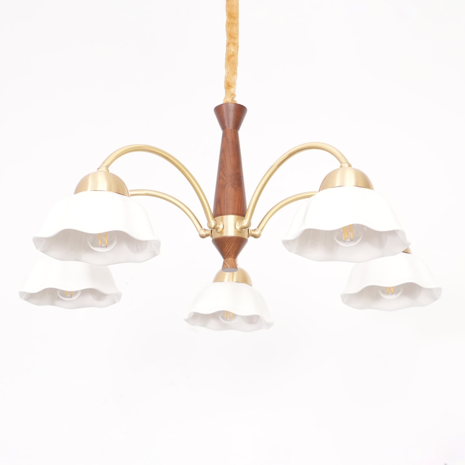 Swedish Modern Brass Chandelier - YhLamps